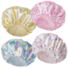 CHFONG gorro de ducha con lazo; protege el cabello durante la ducha
