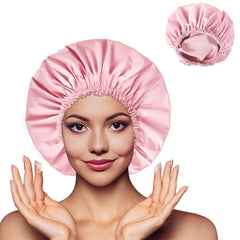 Gorro CHFONG de ducha en rosa, cómodo y sin marcas para uso diario.