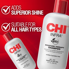 CHI Infra Shampoo: cabello dañado recupera humedad y brillo