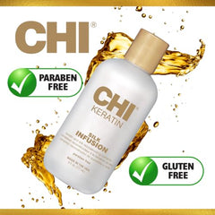 CHI Keratin Silk Infusion, reparación de cabello dañado y elasticidad