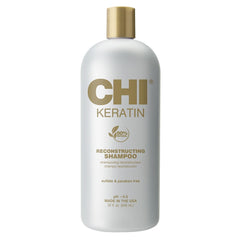 CHI Champú reconstruido de keratina en botella, aporta brillo y resistencia