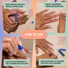 Formas de uñas ovaladas, cuadradas y francesas de Chillhouse