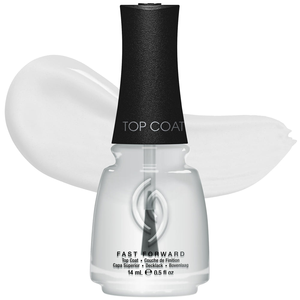 China Glaze CG Fast Forward: brillo transparente para acabado impecable.