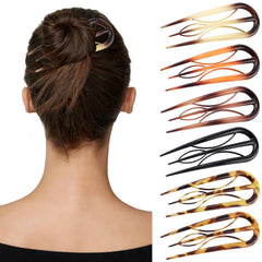 CHLINS pinzas en forma de U con dientes internos ofrecen sujeción estable para peinados duraderos.