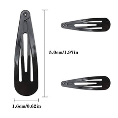 CHY pinzas negras de metal, regalo práctico para fiestas y uso diario.