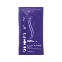 Clairol Professional Shimmer Lights: mascarilla tono violeta en bote para neutralizar brillos.