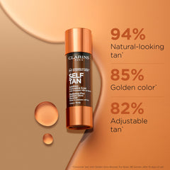 Gotas autobronceador Clarins para mezclar con crema hidratante