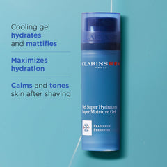 ClarinsMen Gel, textura fresca, uso diario para calmar irritación postafeitado