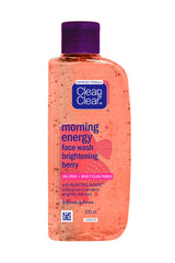 Clean & Clear Morning Energy Berry limpiador facial en botella para despertar la piel
