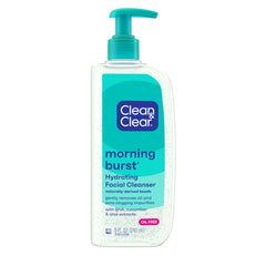 Clean & Clear Morning Burst limpiador facial muestra textura suave para piel limpia.