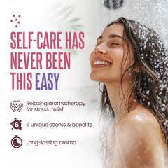 Cleverfy vaporizador para ducha Vainilla crea ambiente cálido.