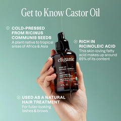 Cliganic Aceite Ricino 100% puro, sin aditivos