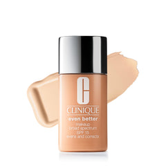Botella de Clinique Even Better Maquillaje líquido SPF 15 para tono uniforme.