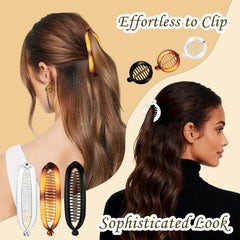 Clips banana estilo retro para peinados fáciles.