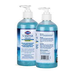Jabón de manos Clorox Scentiva con Aloe Vera para suavizar la piel durante el lavado.