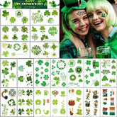 Tatuajes temporales COKOHAPPY San Patricio, paquetes listos para fiestas y decoración rápida.