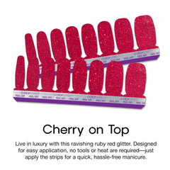 Aplicación fácil sin tiempo de secado con Cherry on Top