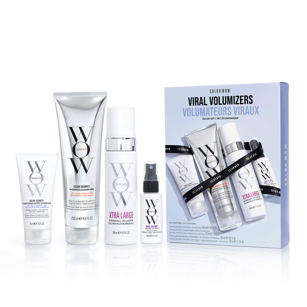 COLOR WOW Viral Volumizers champú en botella, limpieza sin residuo y protección del color