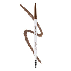 ColourPop Brow Boss muestra punta de precisión para trazos naturales y retractil.