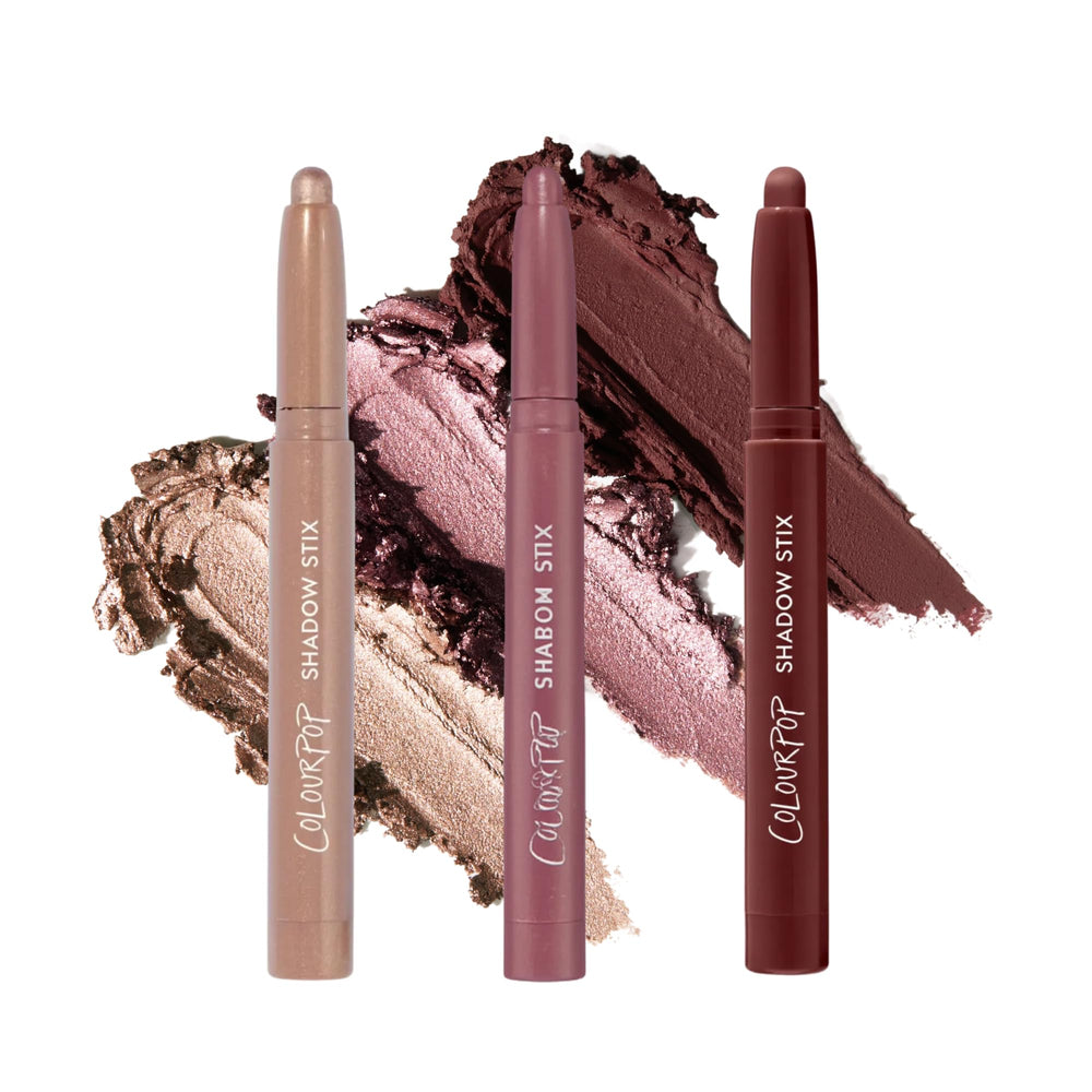 ColourPop Shadow Stix Rose Goals: empaque compacto para viaje y retoques rápidos.