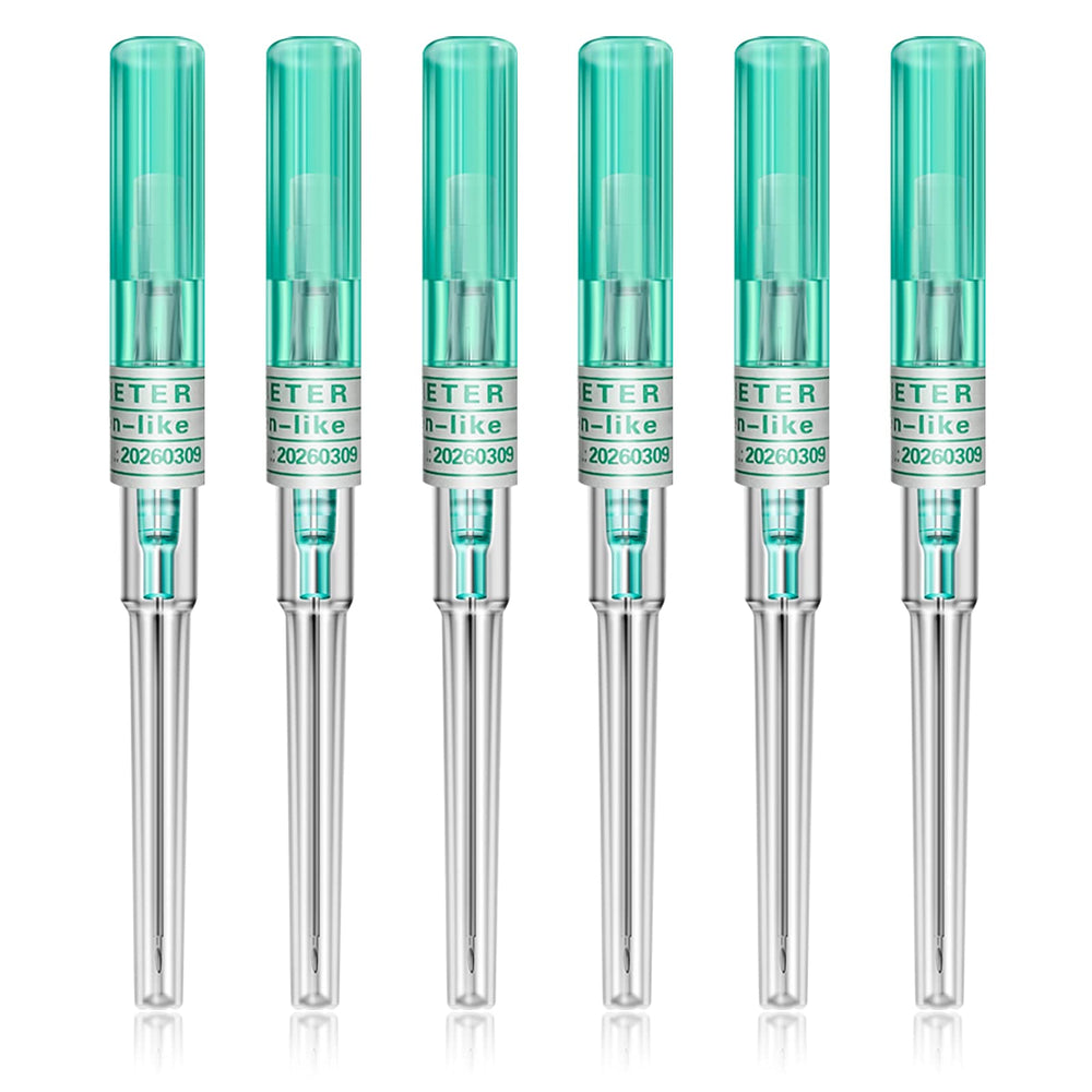Agujas combofix 18G en juego de 6 unidades para piercing de precisión.