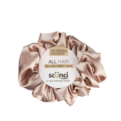 Conair Scunci Original Scrunchie tono champán, tamaño extra grande, ideal para cabello grueso.
