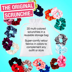 Conair Scunci Original Scrunchie Velvet para pelo largo, evita tirones y marcas.