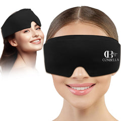 Conbella mascarilla frío ojos cobertura 360, alivio prolongado para ojos cansados.