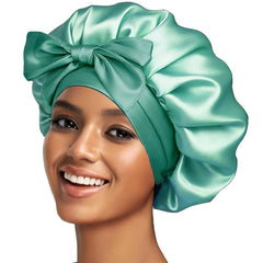 Confvrter bonete de seda para dormir, grande, suave y cómodo para el cabello.
