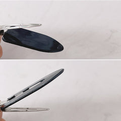 Conpru pinzas para cabello sin dientes, ideal para fijar maquillaje y peinado.