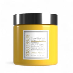 Consult Beaute Champagne Lift crema corporal, textura sedosa para firmeza e hidratación.