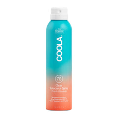 COOLA proteccion solar SPF70 spray: protección duradera y suave para la piel expuesta.