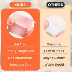 Toallitas quita esmalte gel Corconess, suaves y absorbentes