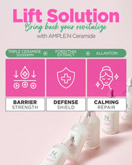 CORÉANA AMPLE:N Ceramide Shot Serum, ceramidas en acción para barrera hidratante.