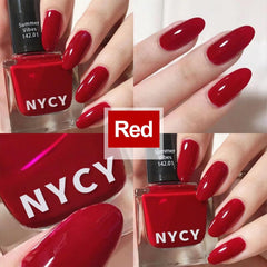 COSMOO Esmalte Rojo Vegano fórmula libre de químicos para uñas sanas.