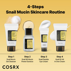 COSRX Crema ojos caracol 72% con péptidos: suaviza la mirada y reduce líneas suaves.