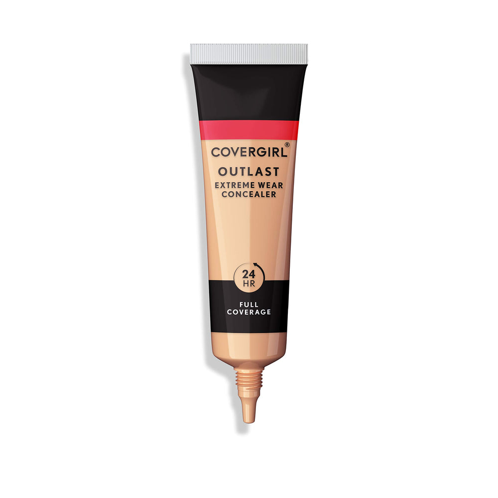 COVERGIRL Outlast Extreme Wear Concealer Ivory 805 con aplicador para retoques rápidos y cobertura precisa.