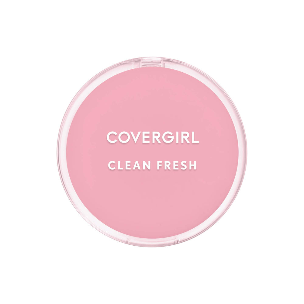COVERGIRL Polvo compacto Clean Fresh Porcelana en envase, control de brillo suave.