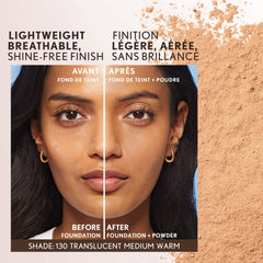 CoverGirl polvo invisible suelto facilita la aplicación suave con el aplicador vegano