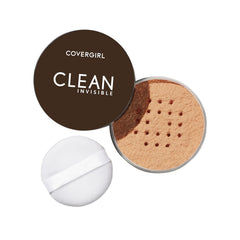 CoverGirl polvo invisible suelto, empaque reciclado para un acabado ligero