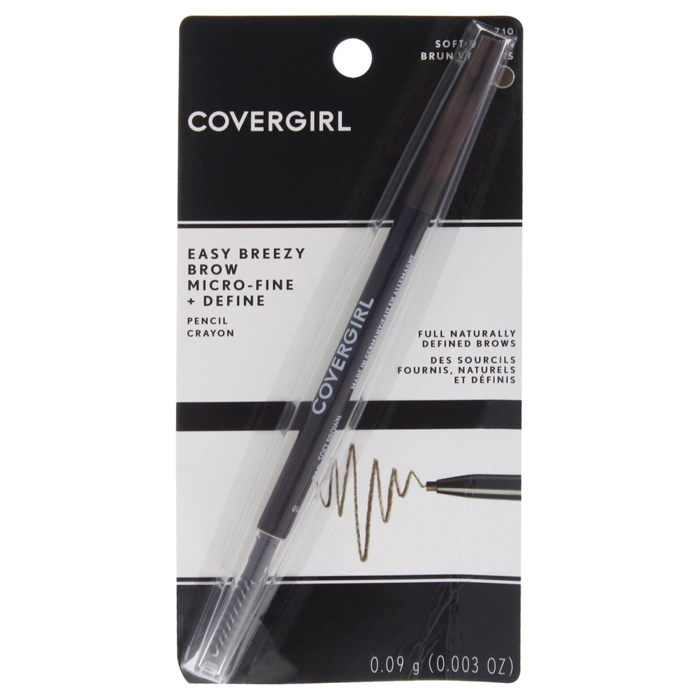 COVERGIRL Easy Breezy punta micro fina para cejas, definición precisa y natural.