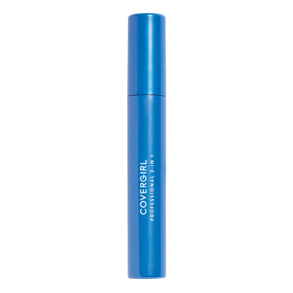 Rímel COVERGIRL 3 en 1 con cepillo curvo aporta volumen y definición.