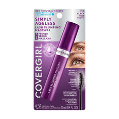 CoverGirl Simply Ageless Mascara, tono negro con definición instantánea.