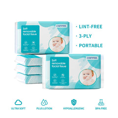COZYFEEL panuelos en caja plegable, paquete de 10 cajas para viaje