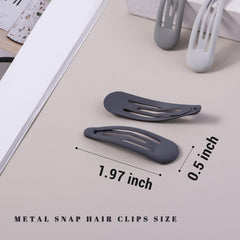 Pinza de pelo pequeña Cptots gris mate ideal para cabello fino y liso.