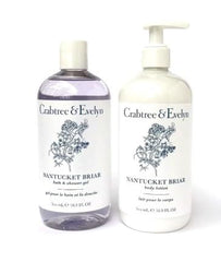 Crabtree & Evelyn Nantucket Briar, conjunto de botellas para hidratar y perfumar la piel