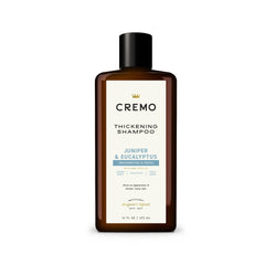 Cremo enebro eucalipto champú, botella, fragancia atractiva para uso diario.
