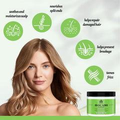 Crownnaturally Mascarilla capilar: textura cremosa para uso suave