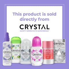 Paquete triple de desodorante mineral Crystal Essence para toda la familia.