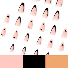 CTTHNBD: uñas postizas de almendra para mujeres, ideales para fiestas y eventos.